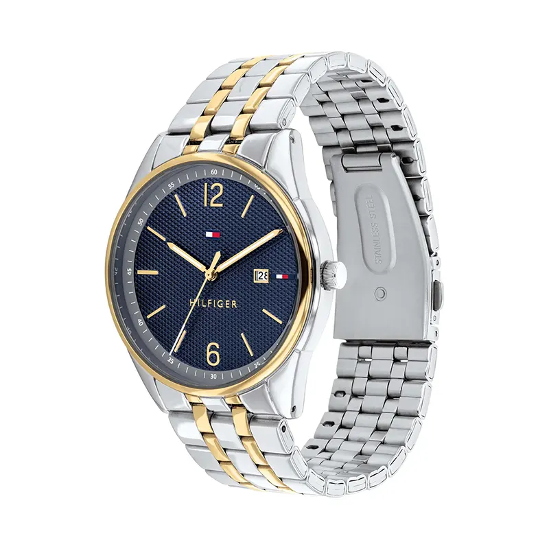 Tommy Hilfiger Easton Blue Dial Two-tone Men's Watch- 1710432